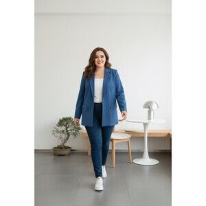 Eloquii Ultimate Stretch One Button Blazer Office Core Size 26 9-to-5 Collection
